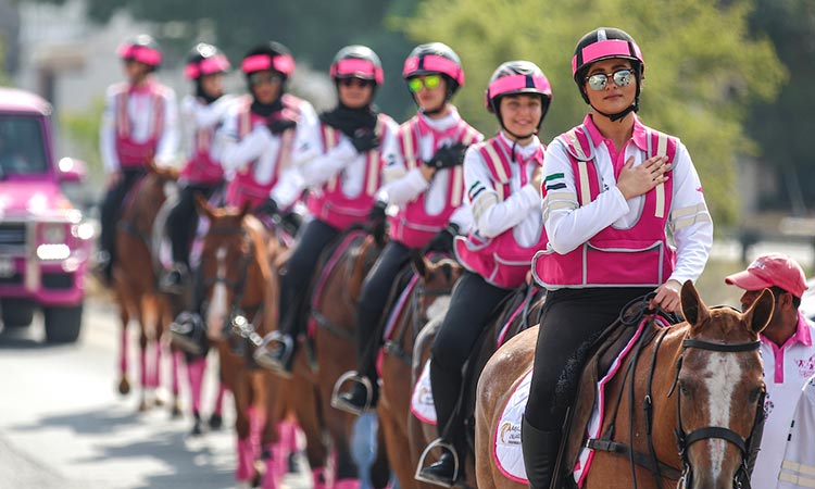 gulf caravan pink ride cancer