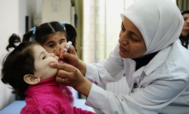egypt polio vaccination campaign children