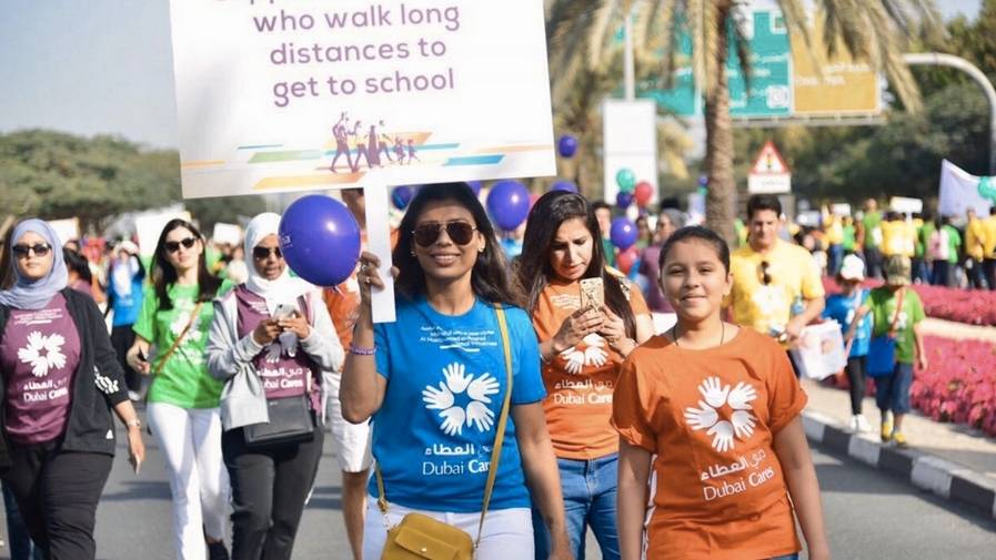 dubai education cares residents walk