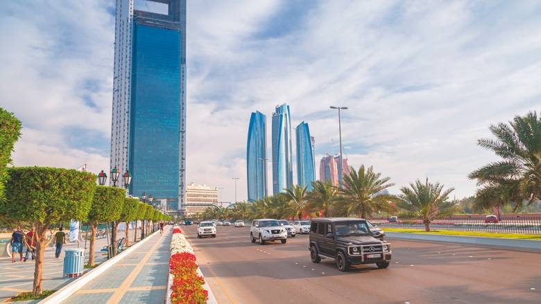 abu-dhabi capital world least congested