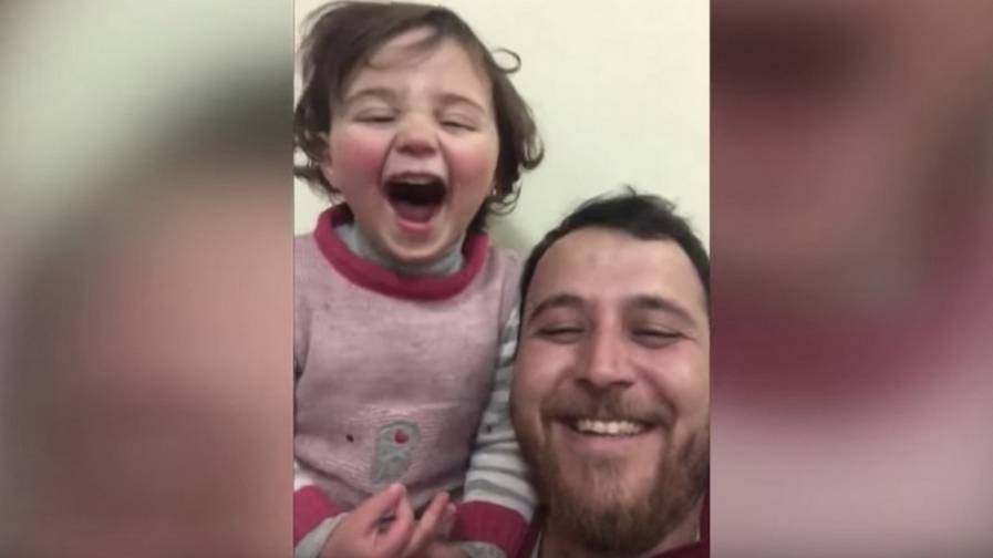 daughter father salwa syria laugh
