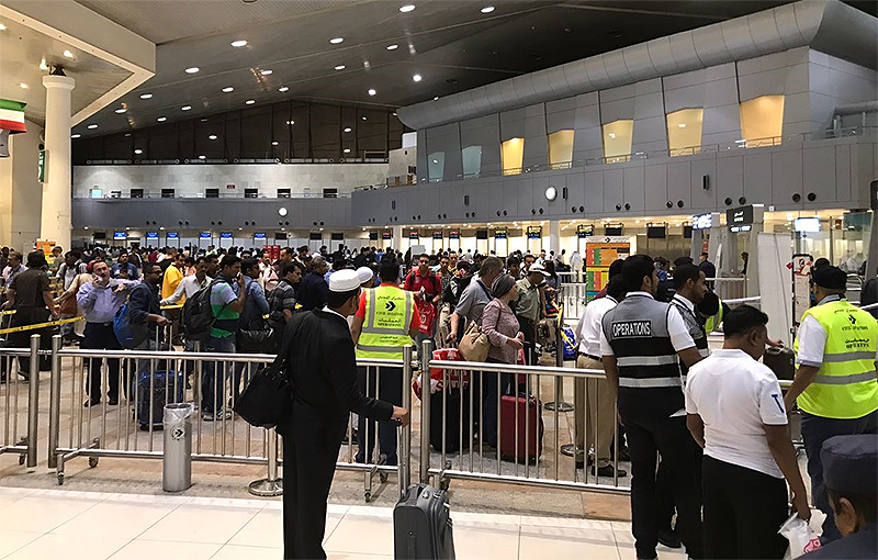 kuwait airport times arab passenger