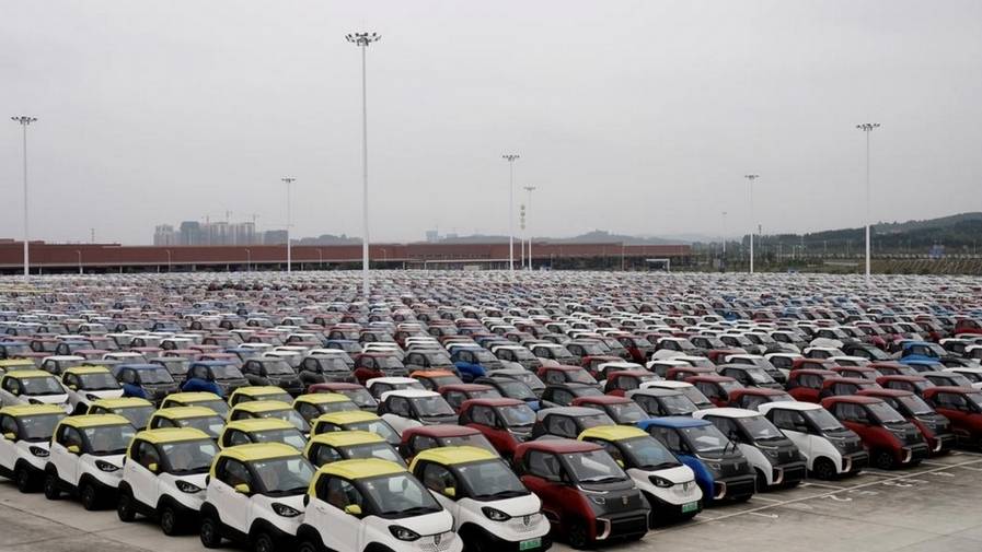 china electric emission covid car