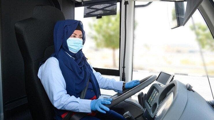 middle-east dubai bus drivers female