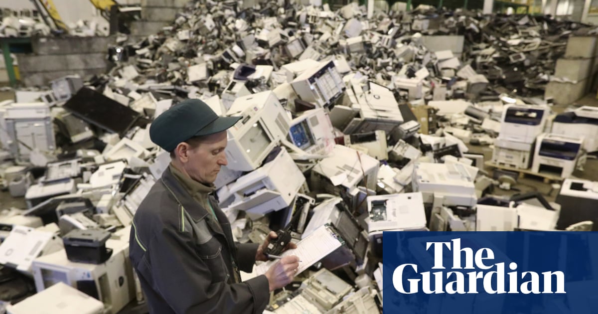 waste electronic precious metals dumped