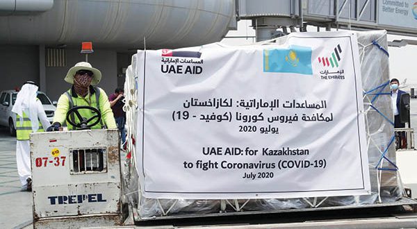 uae medical kazakhstan aid plane